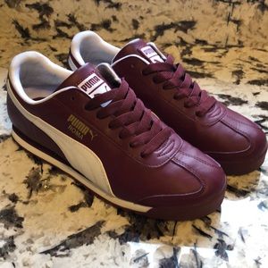 Puma Roma Maroon Leather